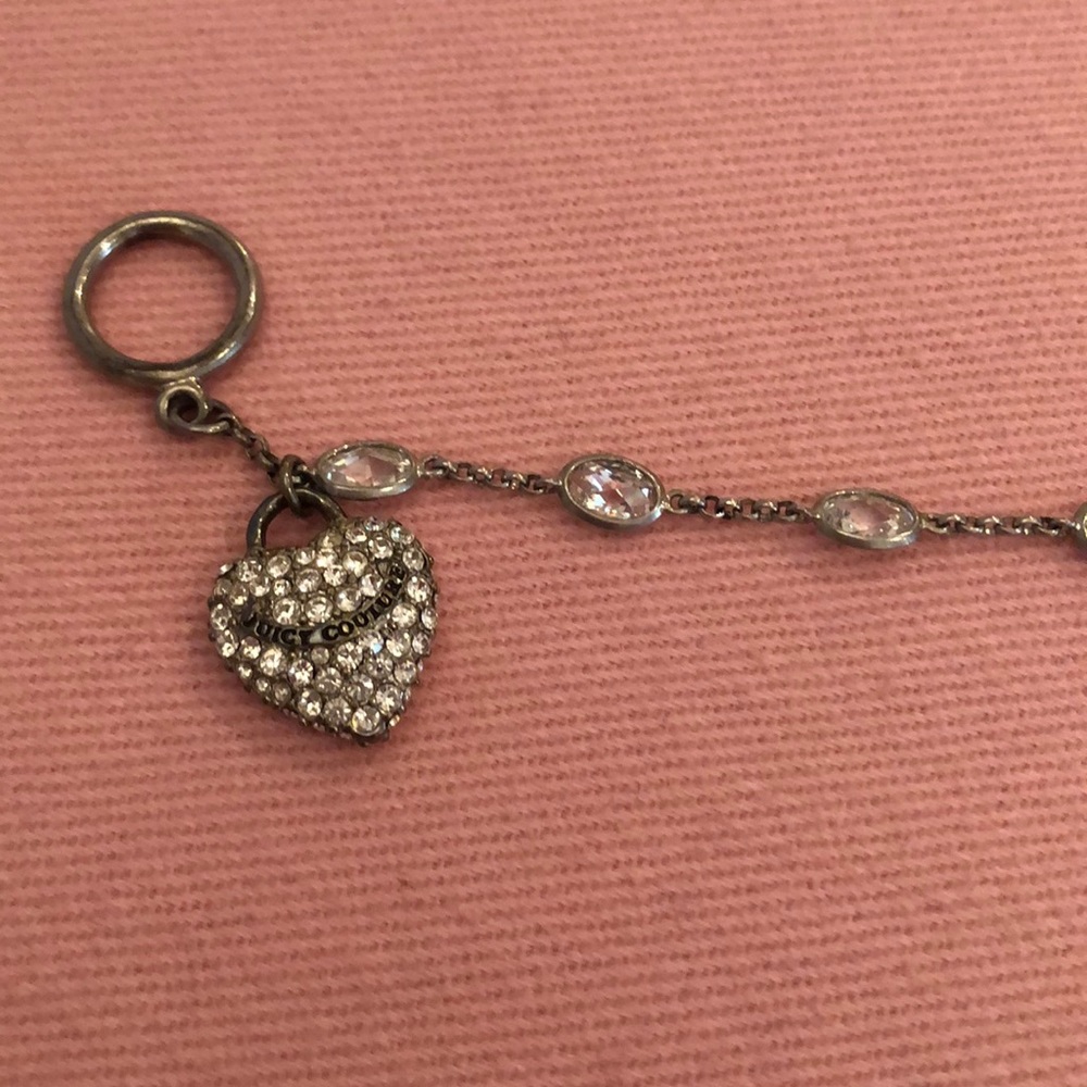 Juicy couture heart charm bracelet
